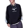 Mizuno T-shirt alla moda comoda versatile delicata sulla pelle a maniche lunghe unisex top nero K2CE53Y309