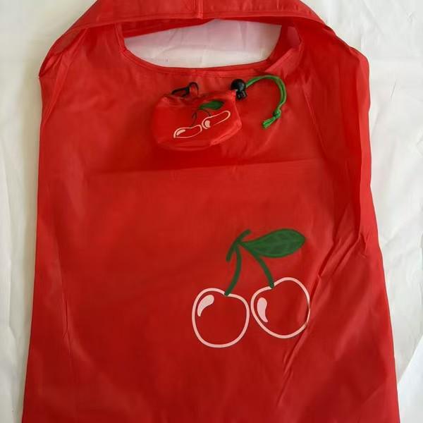 Umweltfreundliche faltbare Einkaufstasche mit großem Fassungsvermögen und Frucht-Design - Tragbare und wiederverwendbare Markttasche für Werbung & Geschenke