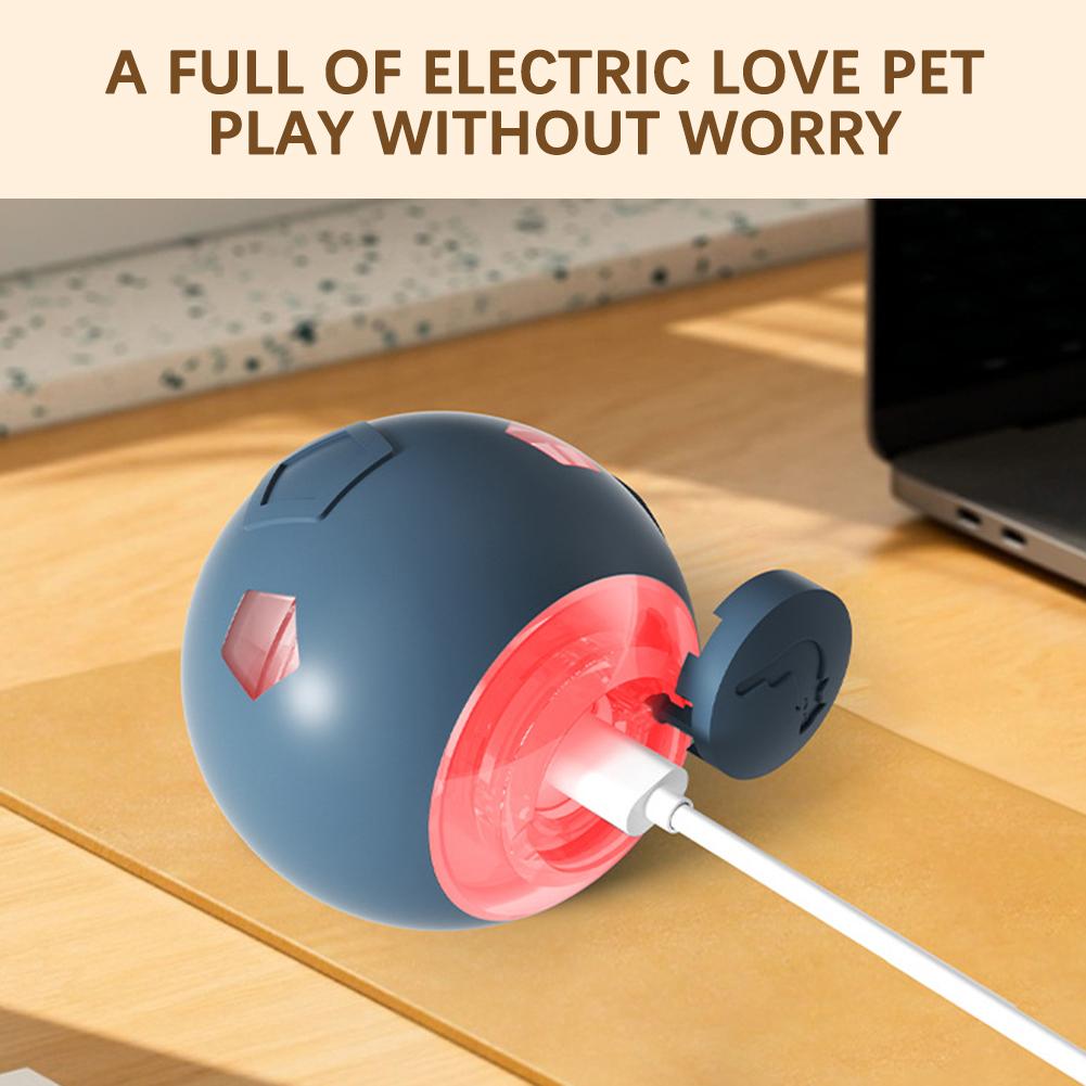 Automatic Interactive Dog Toy For Boredom Glowing Bite-Resistant Vibrating Dog Ball For Pet Exercise Aid