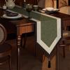 French Pastoral Style Table Flag Luxurious Retro Tassel Table Runner Suitable for Dining Tables TV Cabinets and Side Tables Middle Decorative Banner
