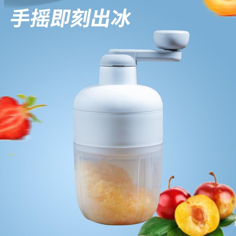 Manual Ice Shaver Snow Cone Machine Household Small Ice Crusher Hand Cranked Block Shaver - Snow Maker for Shaved Ice