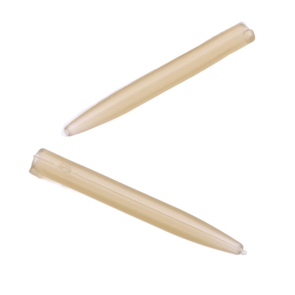 15pcs Fishing Anti Tangle Sleeves Anti Corrosion Rubber Tip Tube Terminal Fishing Accessories