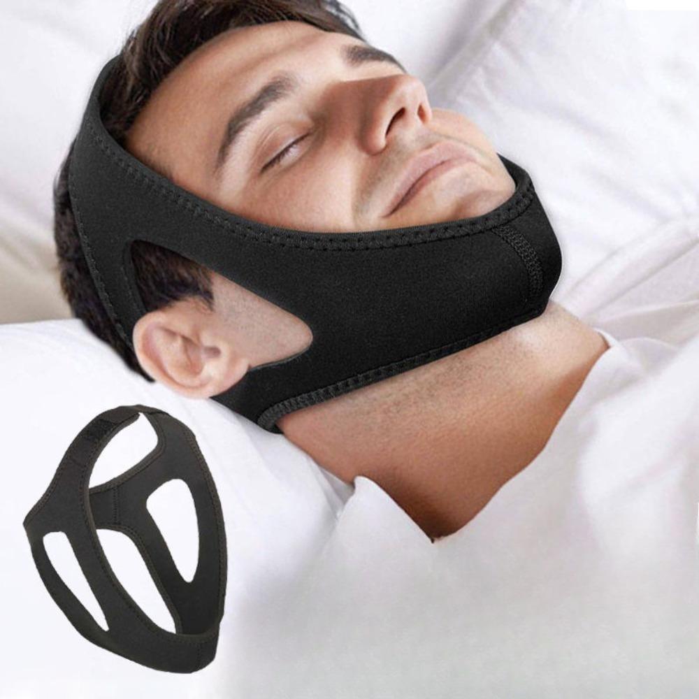 1PC Adjustable Anti-snoring Braces, Breathable and Comfortable Jaw Support Belt for Sleep Apnea and Snoring Prevention