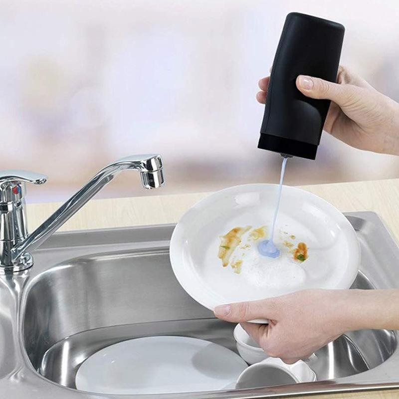 1Pcs Dish Washing Liquid Squeeze Dispenser Kitchen Sink Soap Dispenser Silicone Hand Soap Shower Gel Travel Storage Bottle