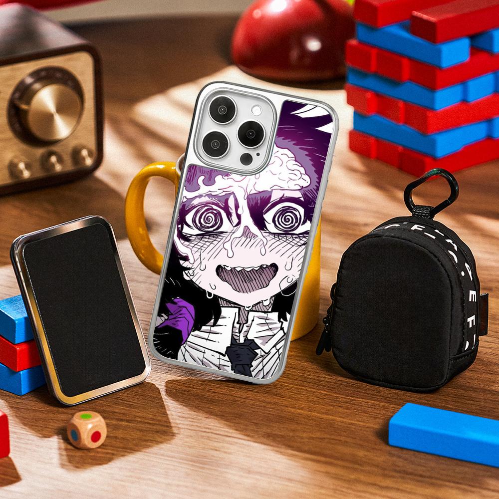 Bibian Player Y2k Anime Girl Design Phone Case for iPhone 16 15 14 13 12 11 Pro Max Sheepskin Silver-edged Protective Case