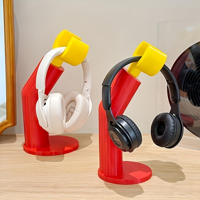 1pz Supporto Creativo per Cuffie Stampato 3D Stile Cartone Animato Rosso Giallo Vivace Organizer in PC Policarbonato, Salvaspazio Decorazione da Scrivania da Interno per Casa Ufficio