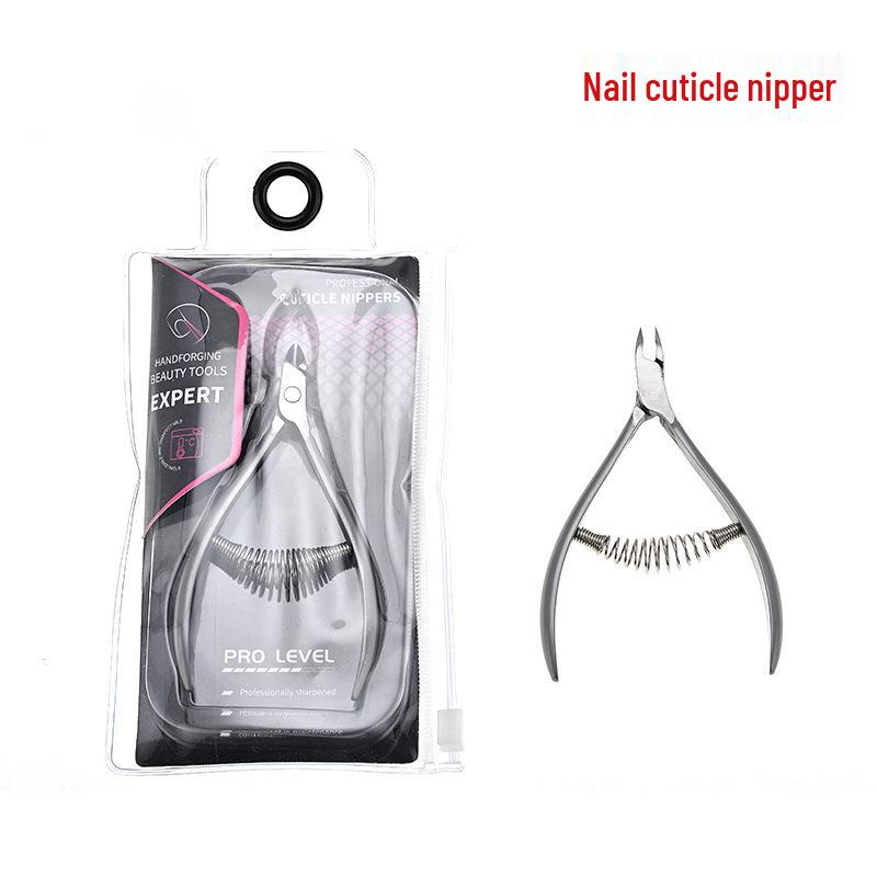 

Ukrainian Forged Stainless Steel Cuticle Scissors - Frosted Style for Easy Dead Skin Removal