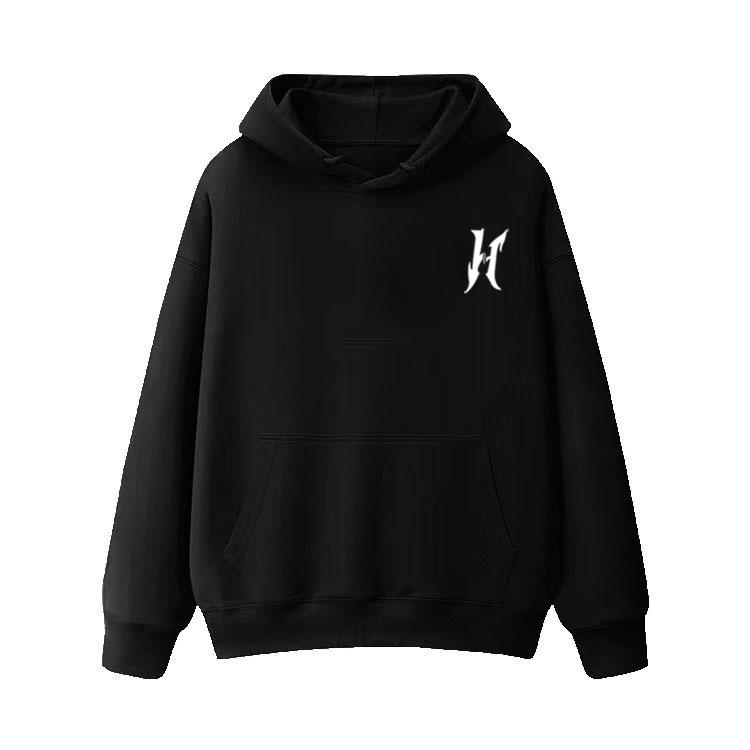 

Унисекс Тяжелый вес 500 г Толстовка с капюшоном в корейском стиле приталенного кроя для фитнеса осенью и зимой 2XL