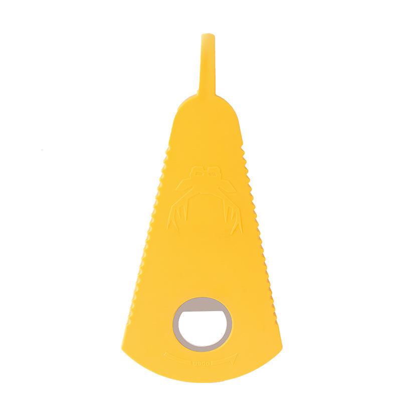 

многофункциональная открывалка для бутылок, открывалка для консервных банок, открывалка для пива, креативная бытовая открывалка для крышек, винтовая крышка, Спиннер, инструмент для экономии труда жёлтый