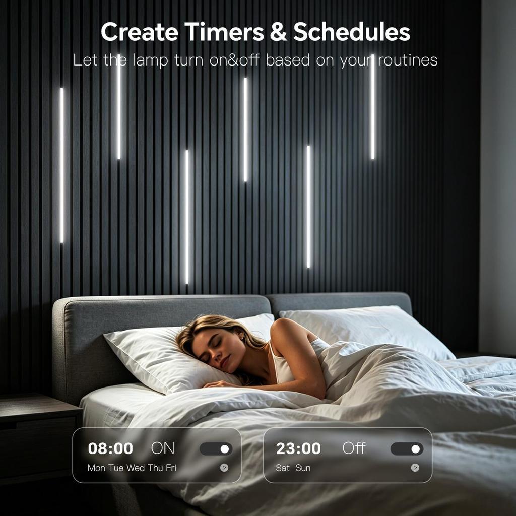 3000K-6500K CCT Dimmable COB LED Strip Light Phone APP Control Display Cabinet Acoustic Wall Wood Panel TV Backlight Decor Lamp