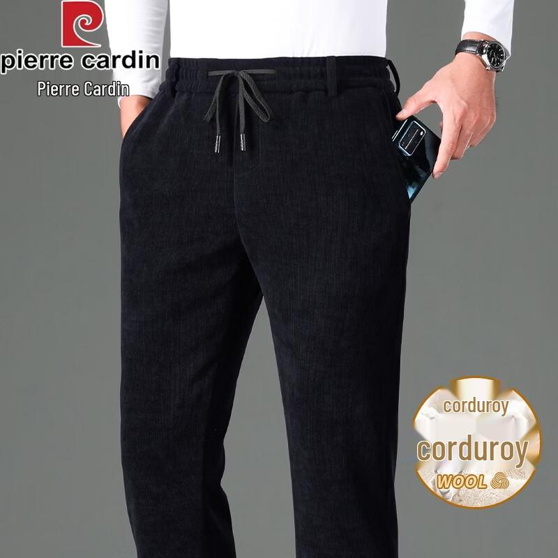Pierre Cardin Men's Corduroy Wool-Blend Casual Trousers