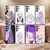 Re Zero Rem Emilia Phone Case For Samsung S26,S25,24,23,22,30,21,10,9,Ultra,Plus,Lite,Black Soft Case