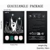 24Pcs Christmas Green French Tip Glitter Press On Nails Short Square Coffin Xmas Gift for Women 2026 Holiday Party Nail Art