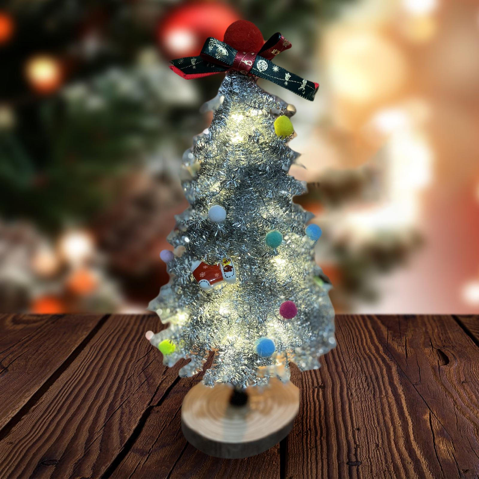 

Сделай сам Рождественская елка ручной работы комплект подарочный художественный комплект полный набор материалов с легким рождественским украшением Silver