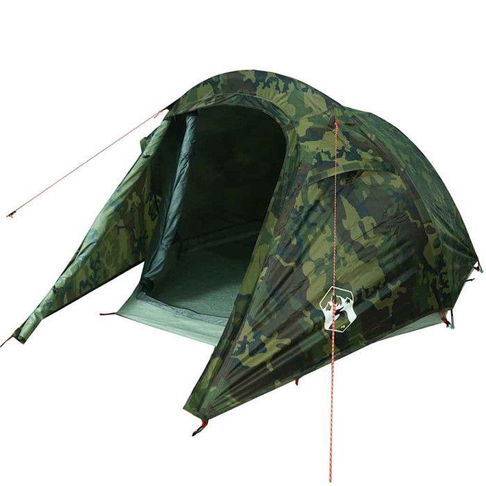 VidaXL 3-person Tunnel Camping Tent Camouflage Waterproof, Tent, Camping Shelter, Garden Shelter, Garden Tent, 4009629