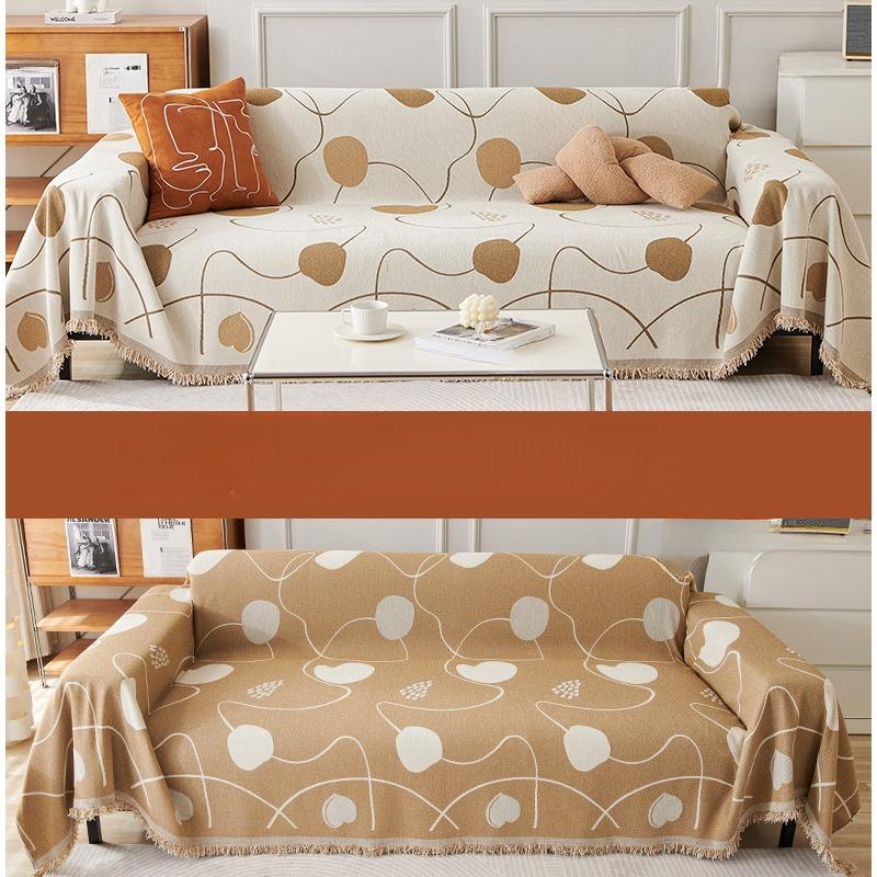 

Chenille Sofa Cushion Cover Dual Use Dustproof Straight Back Towel All Inclusive Integrated Soft Comfortable 180*130cm