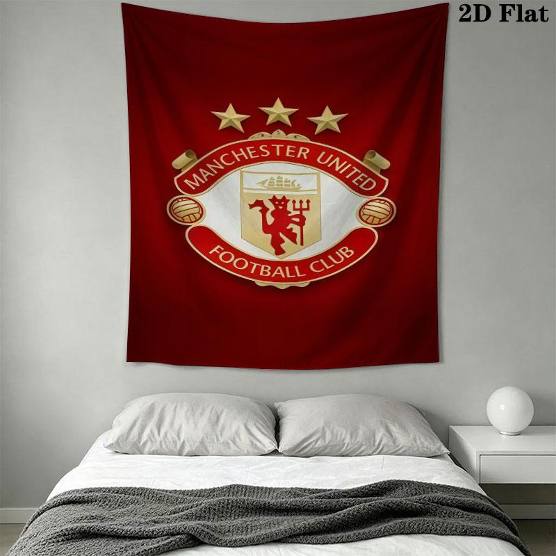 Fearless MUFC CrewWall Hanging Printed Fabric Blanket Decorative Tapestries for Bedroom Living Room Home Decor
