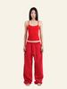 Deoineoseu Tight Sleeveless Top (Red)