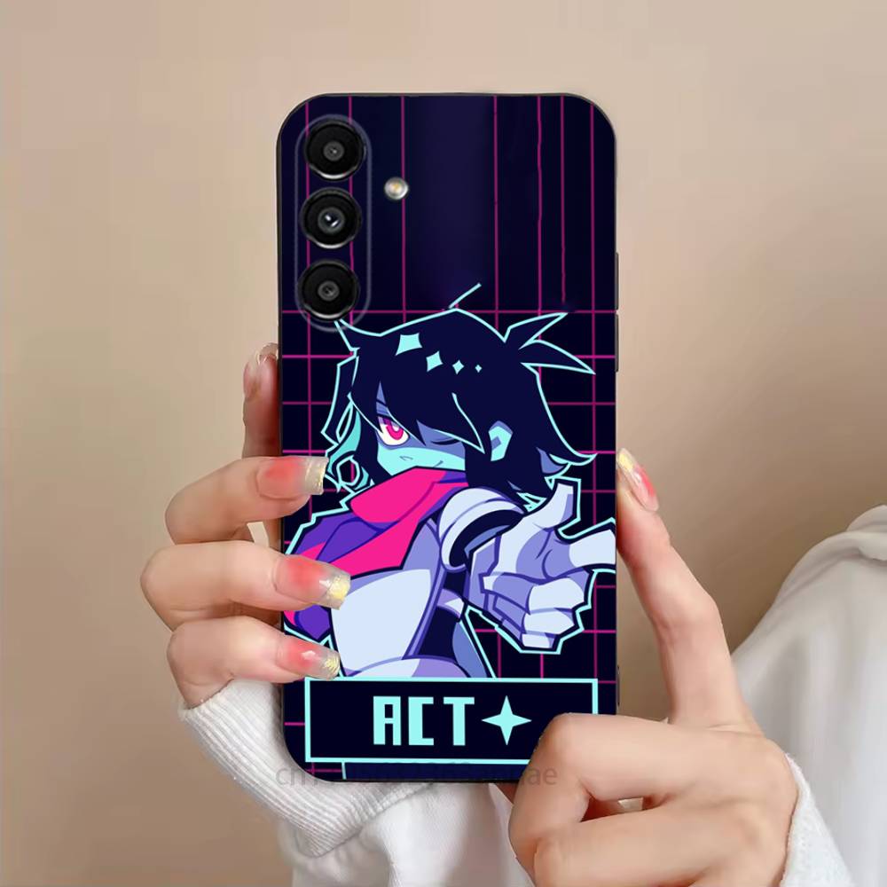 D-DeltaruneS Kris Phone Case For Samsung S25,24,23,22,21,S20,Ultra,Plus,FE Black Soft Cover