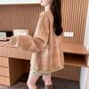 Sweatshirt for Women Autumn Winter Thickened Warm Stretchy Long Sleeve Oversize Tops