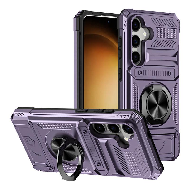 Samsung S25FE Phone Case with Card Slot, Compatible with A17, A26, A56, S24, A25, A35, S23+