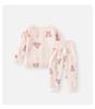 Infant Two-Piece Pajama Set: Seasonal High Waist Pants and Top