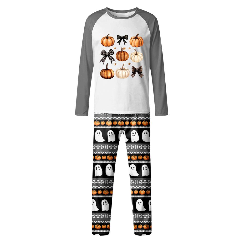 Halloween Day Prints Family Matching Long Sleeve Tops+Pants Set Family Matching Sets