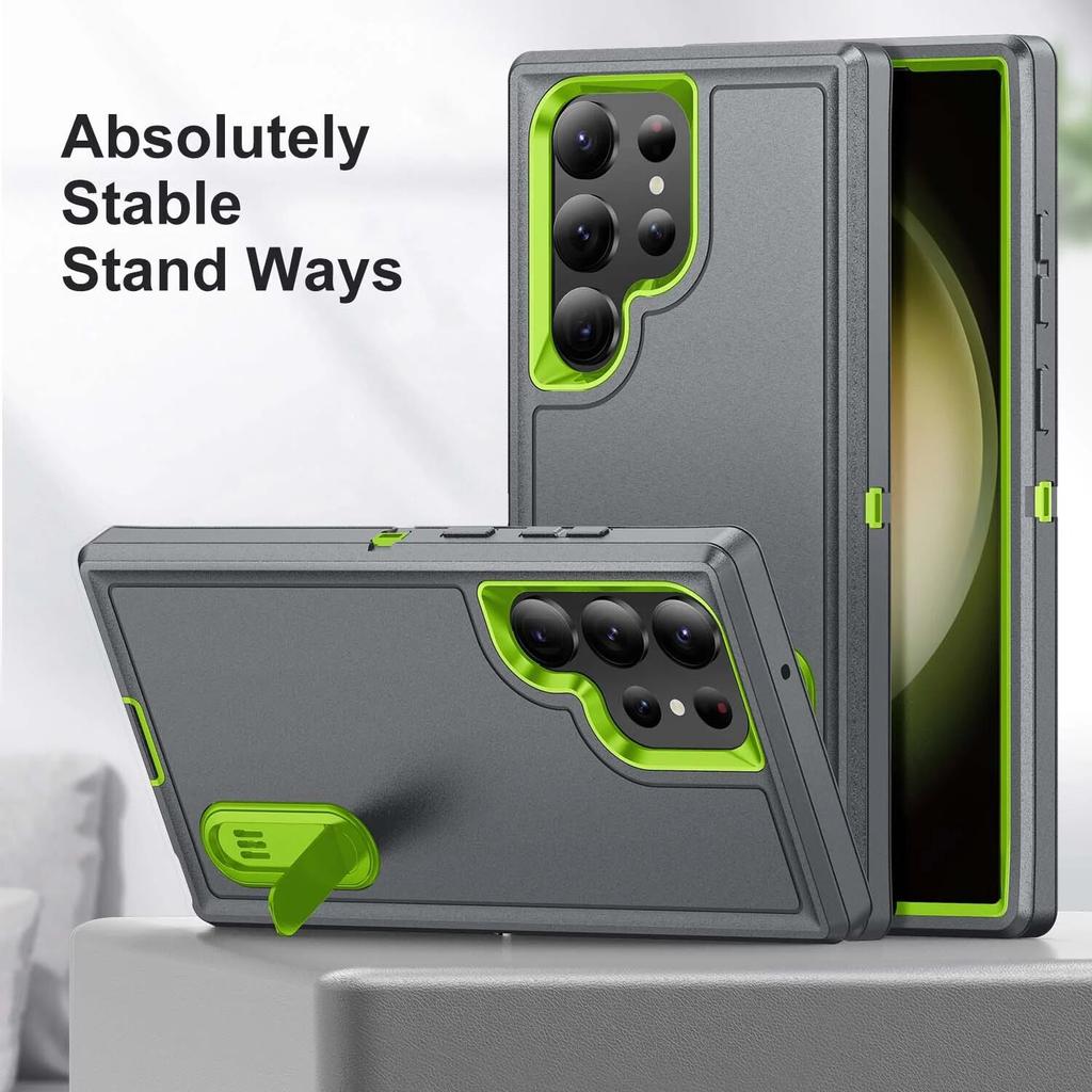 Torba przeciwkurzowa z podpórką do Samsung Galaxy S24 Ultra S22 Plus S23 5G S 23 22 24 ochrona przed upadkiem obudowa telefonu komórkowego