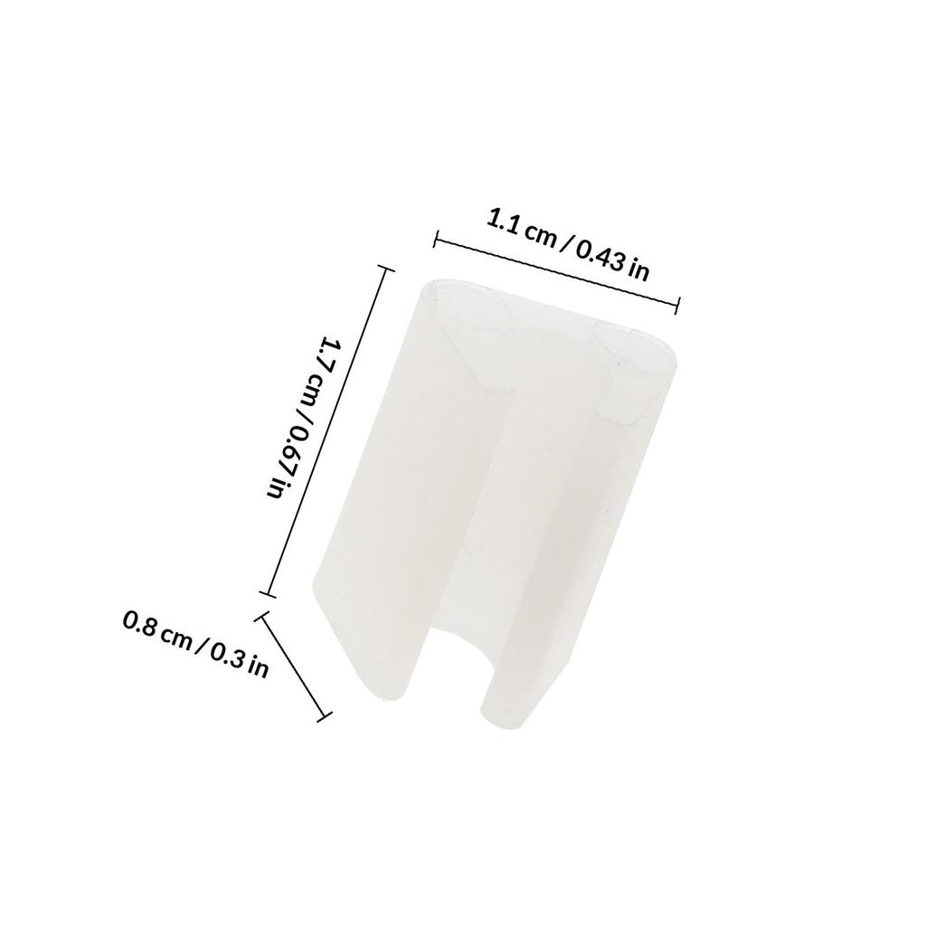 100Pcs Sink Grate Feet Plastic Chair Glides for Hardwood Floors Kitchen Rack Protector Wire Bumper Non-Slip Floor Protector