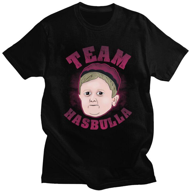 

Custom Team Hasbull T Shirt Men Short Sleeve 100% Cotton T-shirt Hasbullah Fighting Meme Tee Tops Streetwear Tshirts - Men s ... S