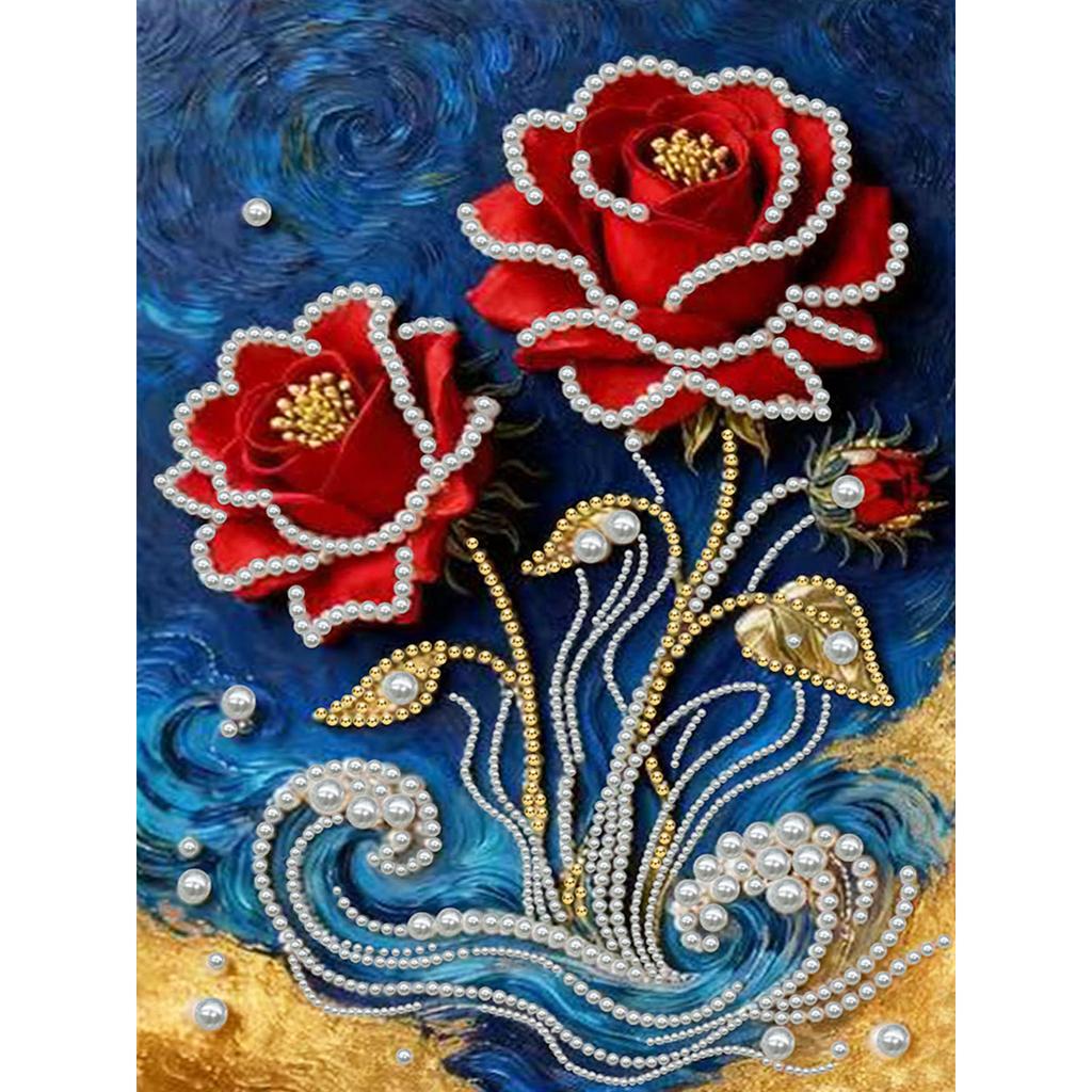 Pearl DIY Diamond Art Diamond Painting 11.8x15.7inch Diamond Dots Paintings Picture Arts Craft with Frame