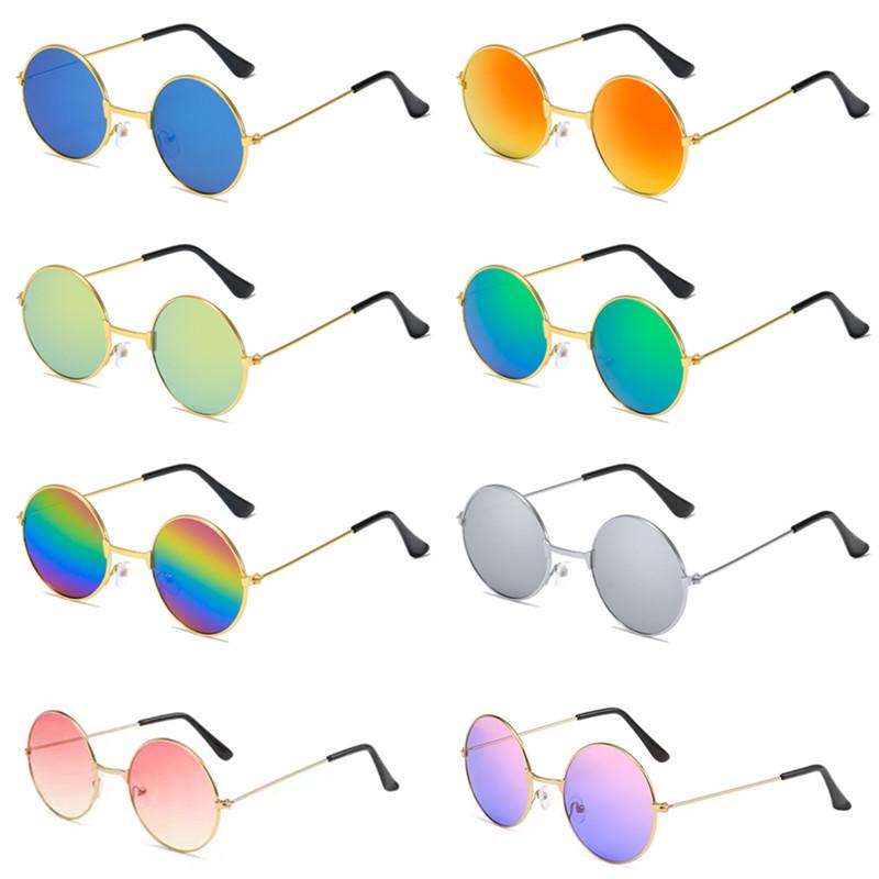 Set of 5 Black Round Harry Potter Sunglasses with Hyaluronic Acid Duck Metal, Perfect for Wedding Groomsmen and Lucky Cat Theme.
