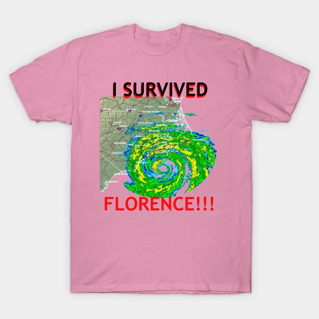 T Shirt Women I Survived Hurricane Florence By Orikall Harajuku Print Kawaii Tshirt Summer Short Sleeve Female T-Shirt Top Tee