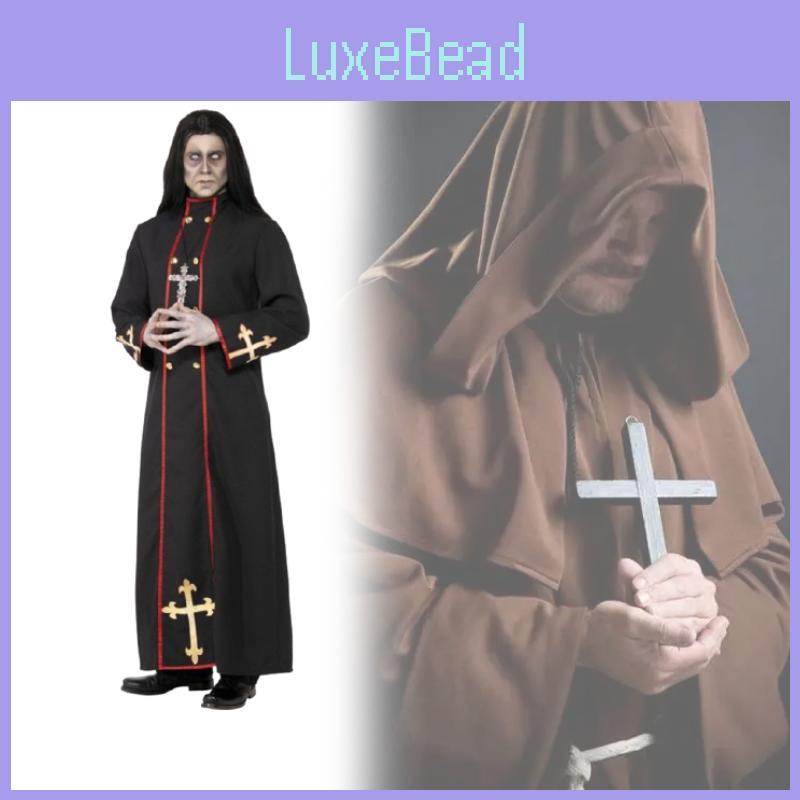 Costume Cloak Pastor Men Women Made  Cosplay Events Costume Legends Of Robe Evil