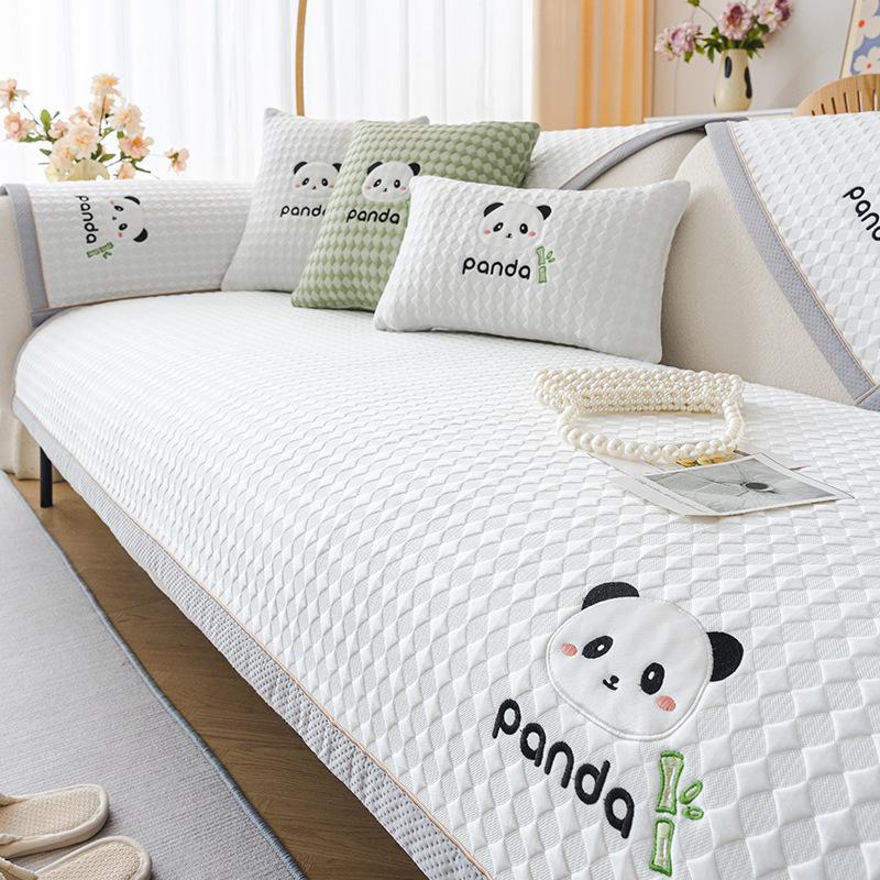 Ice Silk Sofa Cover Summer Universal Non-slip Sofa Mat Cool Feeling Mat Cushion Sofa Towel Couch Slipcovers for Living Room Home