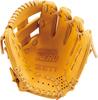 ZETT Youth Baseball Softball Ground Hero True Yellow X Pastel Brown BJGB76525F Glove, All-Around, Left-Handed Throw, (5432), Size Small,