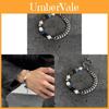 Handgefertigtes Geometrisches Vulkanstein-Armband Für Frauen Sommergeschenk Modeaccessoire