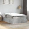 VidaXL Bed Frames Concrete Grey 135x190 Cm Engineered Wood, Bedroom Furniture, Slatted Base, Panel Bed, Bed, Bed 3280947