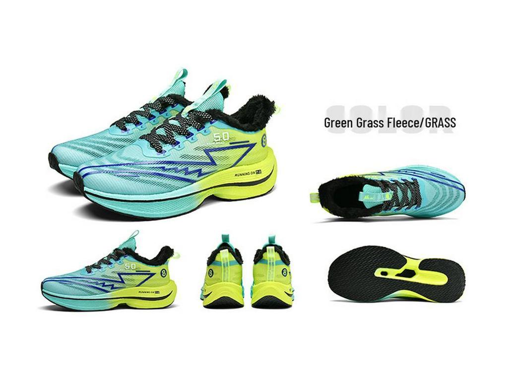 Professional Marathon Chitu 8Pro Winter Warm Running Sneakers with True Blast Carbon Plate - Men's & Women's Cotton Racing Shoes