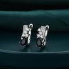 Black Awn Black Stone Earrings