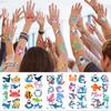 10sheets Cartoon Cute Sharks Tattoo Stickers For Face Hand Body Temporary Fake Waterproof Tattoo Stickers Kids Creative Gifts