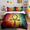 Egyptian-Inspired Ankh Set Design Exquisite Three-Piece Bedding Set Gift For Kids And Adults