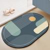 Household Diatomaceous Mud Quick Drying Soft Floor Mat Bathroom Absorbent Non-slip Toilet Toilet Carpet Thickened