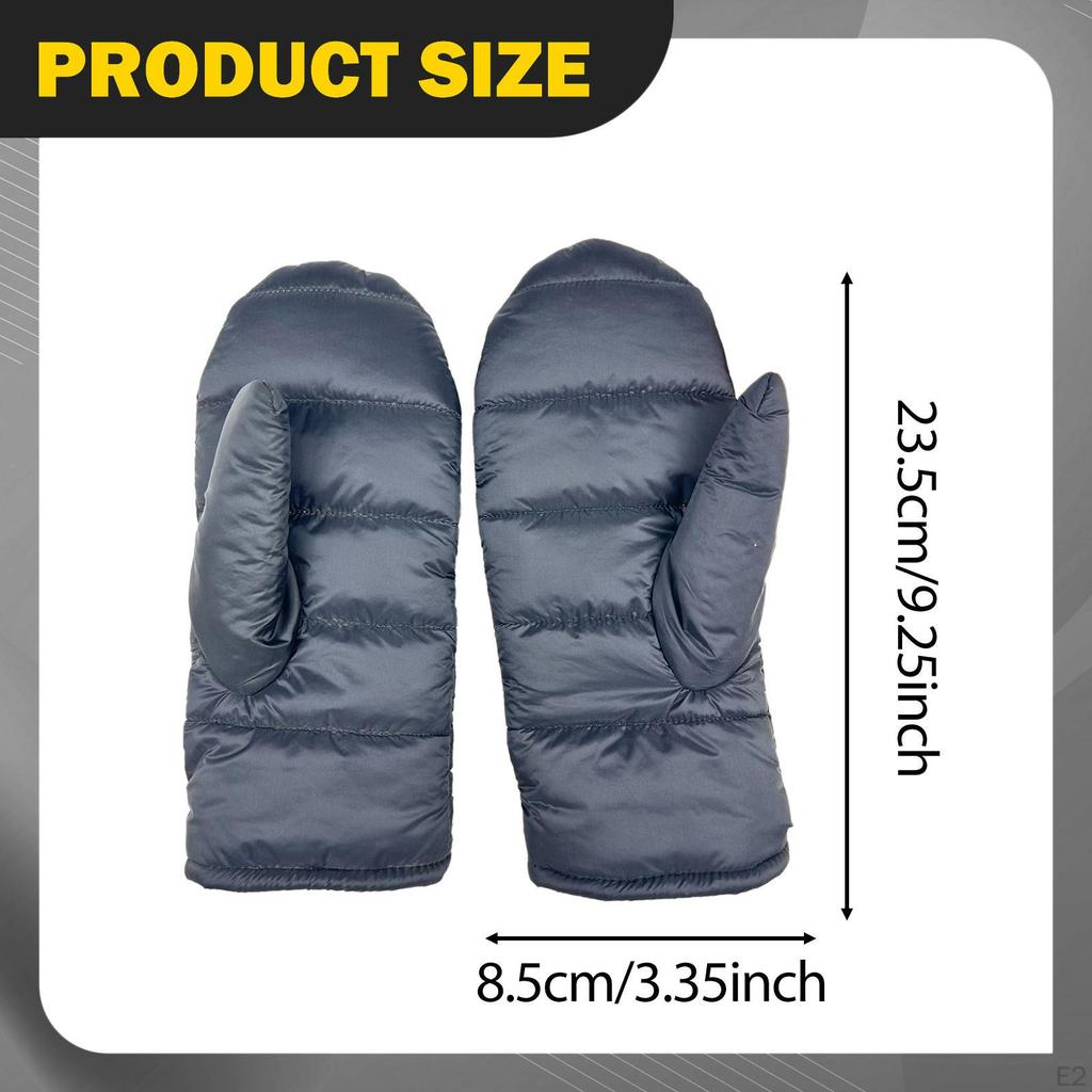 Rękawice puchowe Rękawice na zimną pogodę Wiatroodporne Lekkie Narciarskie Podszewka termiczna na kemping