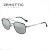 ZENOTTIC 2025 Fashion Hexagonal Geometry Polarized Sunglasses Unsiex Polygon Metal Shade Pilot Sun Glasses ZS1210