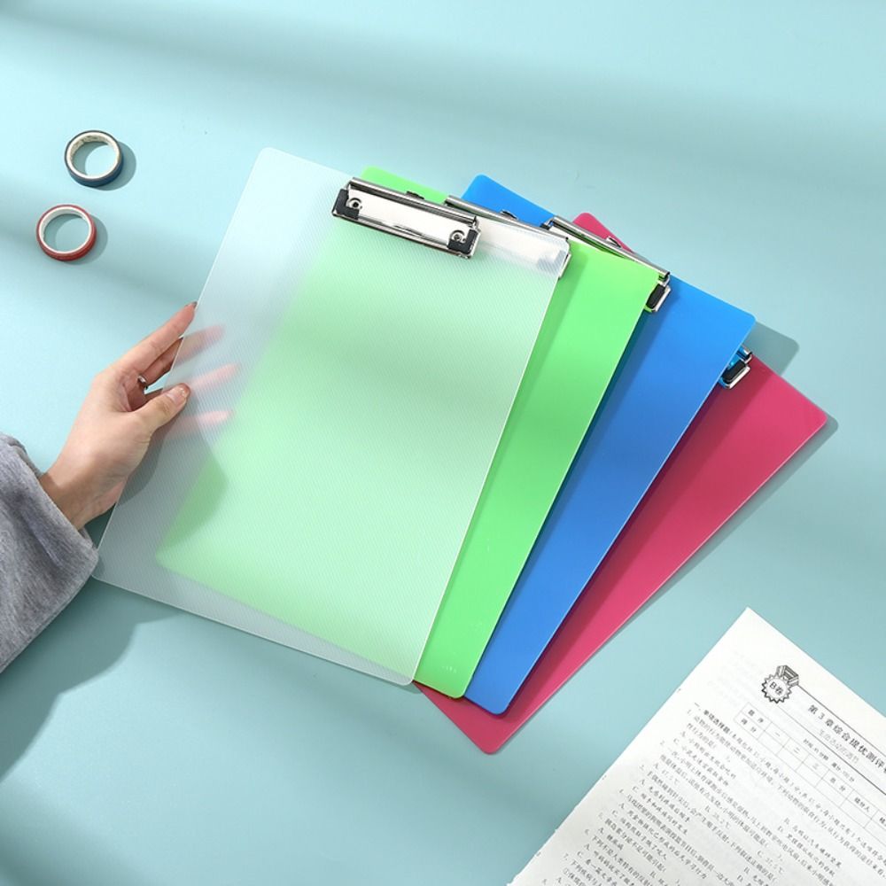 

Writing Sheet Pad A4 Writing Clipboard Document Folder File Folder Board Clamp Drawing синій