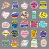100-Piece Motivational English Graffiti Sticker Set for Laptops, Suitcases, Cars, and Skateboards