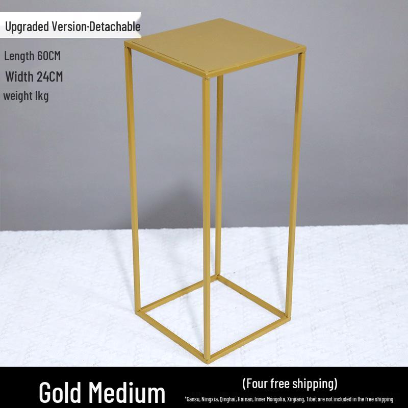 Żelazny Kwiatowy Stojak Kolumnowy do Dekoracji Uliczki Weselnej