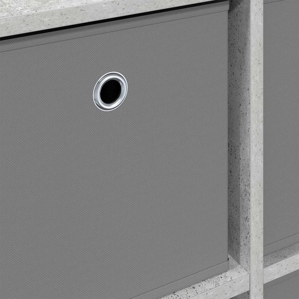 Sideboard with Drawers Concrete Grey 68.5 x 32 x 67 cm