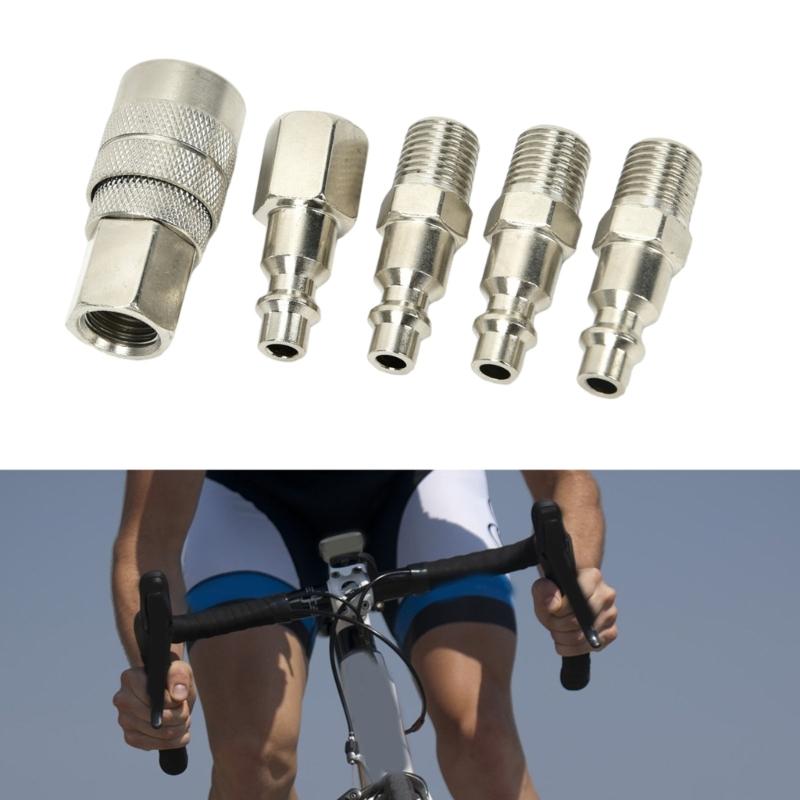 Set di Accoppiatori per Compressore d'Aria ad Alta Pressione Raccordi per Tubi dell'Aria Durabilità Costruzione in Acciaio Design per Cambio Utensile Senza Sforzo